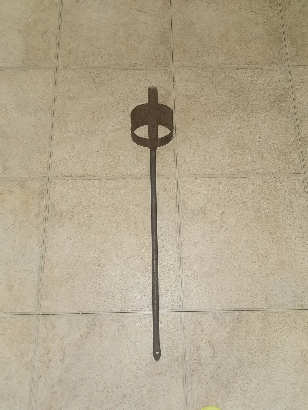 18th Century‎ Wrought Iron Hearth Tool Forged Primitive Fireplace